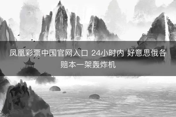 凤凰彩票中国官网入口 24小时内 好意思俄各赔本一架轰炸机